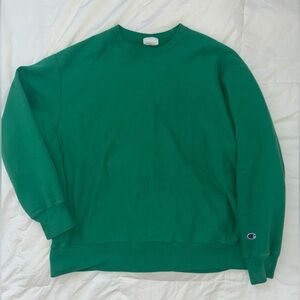 Champion Men's Vibrant Green Crewneck Sweater